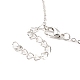 Ожерелье с подвеской в виде птичьего пончика для женщин NJEW-I113-14P-4