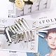 PandaHall Elite 150pcs 3 Size Metal Hair Clips Alligator Hair Clip Flat Top with Teeth Single Prong Curl Clips Hairbow Accessory for Hair Care IFIN-PH0023-81-7