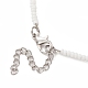 Halskette aus Glasperlen und geflochtenes Perlenarmband SJEW-JS01283-01-5