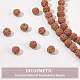 DICOSMETIC Undyed Natural Rudraksha Beads WOOD-DC0001-01-4