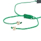 Natürliches Smaragd-Quarz-Säulen-Armband aus geflochtenen Perlen BJEW-JB07908-6