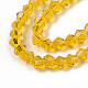 Chapelets de perles en verre à facettes bicone EGLA-P017-4mm-16-1
