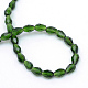 Chapelets de perles en verre transparent GLAA-R168-8x11-01E-3