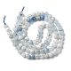 Natürliche Aquamarin Perlen Stränge G-E411-19E-4mm-2