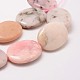 Plats ovales rose naturel perles d'opale brins G-K071-02F-3