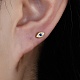 2 paire de boucles d'oreilles œil de cheval en zircone cubique EJEW-F317-03-3