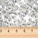 Transparentes perles de rocaille en verre SEED-Z001-C-D09-4