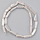 Spray Painted Natural Freshwater Shell Beads Strands X-SHEL-S276-90A-2