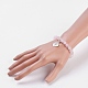 Natural Rose Quartz Stretch Bracelets BJEW-JB03771-04-5