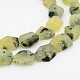 Nuggets Natural Frosted Prehnite Bead Strands G-N0156-17-1