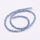 Brins de perles de verre rondes à facettes (32 facettes) X-EGLA-D021-59-3