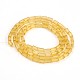 Faceted Rectangle Glass Beads Strands GLAA-J065-A09-2