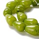 Chapelets de perles de jade blanche naturelle G-O029-07A-3