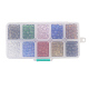 10 colores perlas de vidrio transparente GLAA-JP0001-14-6mm-3