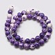 Synthetic Fossil Beads Strands G-L028-8mm-03-3