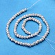 Fili di perle di perle d'acqua dolce coltivate naturali PEAR-E007-3-4mm-01-2