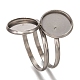 201 impostazioni dell'anello del rilievo in acciaio inox X-STAS-P262-01P-2