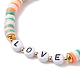 Ensemble de bracelets de perles d'argile polymère faits à la main BJEW-TA00043-01-8