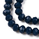 Chapelets de perles en verre opaque de couleur unie EGLA-A034-P10mm-D16-3