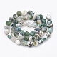 Chapelets de perles en agate d'arbre naturelle G-S332-8mm-010-3