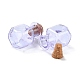 Adorno de botellas de corcho de vidrio cuadrado GLAA-D002-04E-2