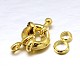 Brass Spring Ring Clasps KK-L082A-01-3
