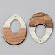 Colgantes de resina opaca y madera de nogal RESI-S389-014A-C04-2