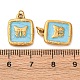 Подвески из нержавеющей стали 304 с эмалью STAS-U061-37G-A04-3