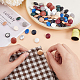 BENECREAT 72pcs 12 Colors Leather Covered Buttons with Sew On DIY-BC0006-43-3