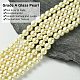 Eco-Friendly Glass Pearl Beads Strands HY-A008-8mm-RB003-3
