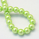 Backen gemalt pearlized Glasperlen runden Perle Stränge HY-Q003-6mm-07-4