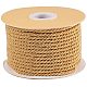 JEWELEADER Goldenrod Craft Nylon Rope 1/8 inch 65 Feet Twisted Decor Trim Cord Multipurpose Utility Nylon Thread Cord for Jewelry Making Knot Rosaries Upholstery Curtain Tieback Honor Cord 3mm NWIR-PH0001-06C-1