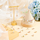 Dicosmétique 150 pièces breloques en cristal petits pendentifs en verre rondelle breloques en verre craquelé avec des accessoires en laiton pour la fabrication de bijoux artisanaux bricolage FIND-DC0001-69-5
