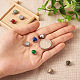 Fashewelry 9Pcs 9 Styles Natural Mixed Stone Charms G-FW0001-28-7