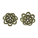 Tibetan Style Alloy Flower Bead Caps TIBE-997-AB-FF-1