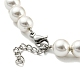 Bracelet en perles de dragon et de perles en plastique plaqué en rack BJEW-D030-01B-G-3