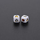 Opaque White Acrylic Beads MACR-Q242-010A-2