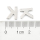 Encantos de letras de 304 acero inoxidable X-STAS-O072-K-3