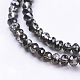 Electroplate Glass Beads Strands X-EGLA-D020-4x3mm-12-3