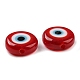Chapelets de perles rondes de chalumeau manuelles de mauvais œil LAMP-L058-12mm-06A-2