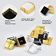 Pandahall elite 12pcs 3 cajas de anillo de caja de cartón de colores CBOX-PH0002-13-6
