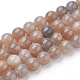 Chapelets de perles de sunstone naturelle naturelles G-T064-21-6mm-1