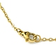 304 Halskette mit Lotusanhänger aus Edelstahl NJEW-JN04561-02-5
