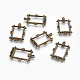 Tibetan Style Alloy Rectangle Chandelier Components Links TIBE-821-AB-FF-2