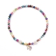 Set di bracciali e collane a tema unicorno per bambini SJEW-JS01265-7