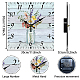 Orologio da parete in mdf stampato HJEW-WH0059-003-2
