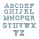 Alphabet Resin Rhinestone Patches DIY-TAC0005-45F-1