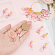SUNNYCLUE 1 Box 20Pcs Stitch Marker Charms Pink Stitch Markers Crochet Cute Removable Butterfly Heart Lobster Clasp Charm Locking Metal Knitting Markers for Weaving Sewing Knit Quilting Zipper Pull DIY-SC0021-23-3