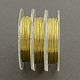 ジュエリー製作用丸銅線  ゴールドカラー  0.3mm  約32.8フィート（10m）/ロール  10のロール/グループ CWIR-R003-0.3mm-01-4