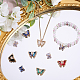 SUNNYCLUE 1 Box 24Pcs Crystal Butterfly Charms 21x16mm Large Rhinestone Butterfly Dangle Charm 12x10mm Small Colorful Glass Butterflies Beads Butterfly Wing Charms for Jewelry Making Charms DIY Craft KK-SC0003-59-4